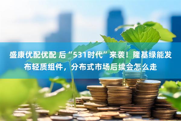 盛康优配优配 后“531时代”来袭！隆基绿能发布轻质组件，分布式市场后续会怎么走