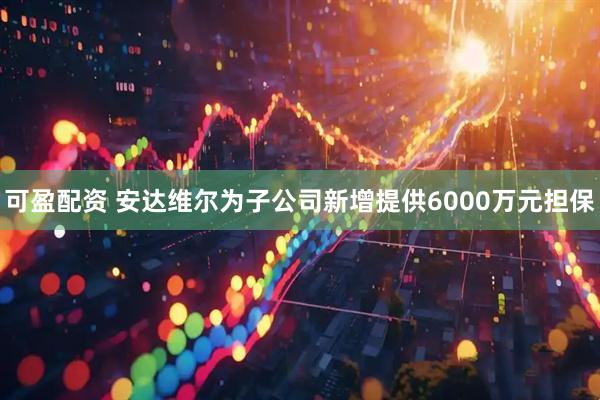可盈配资 安达维尔为子公司新增提供6000万元担保