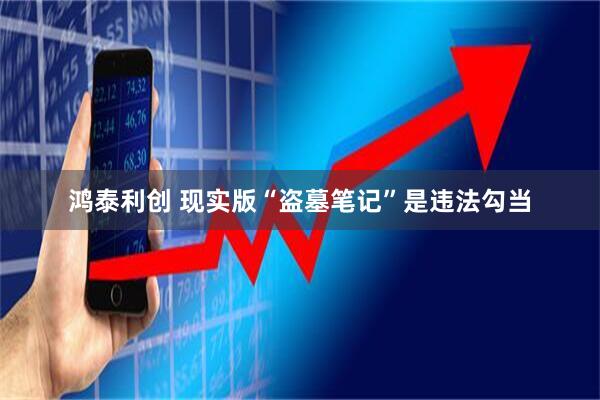 鸿泰利创 现实版“盗墓笔记”是违法勾当